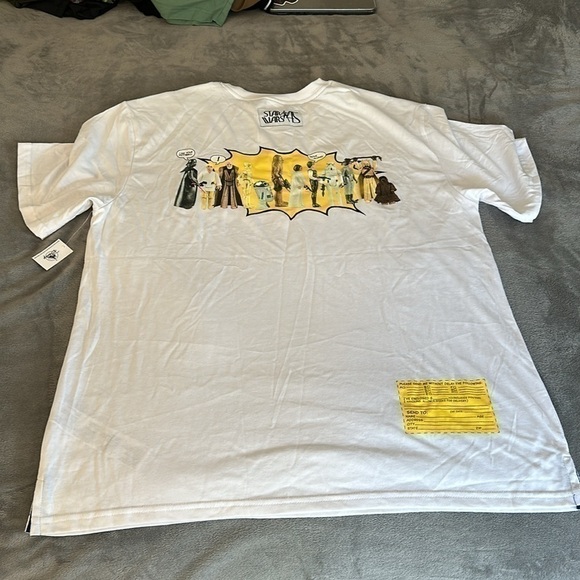 Star Wars Action Figures T-Shirt - Size Large - White, Pink, Blue, Yellow - NWT - Picture 12 of 15